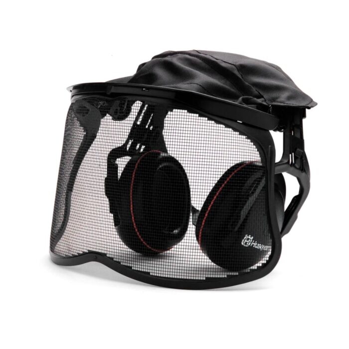 HUSQVARNA Hearing Protectors with Mesh Visor & Head Cover