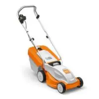 STIHL RME235 Electric Lawnmower against a white background