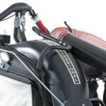 a close up of the Billy Goat MV601SPE Petrol Commercial Vacuum's top-fill design