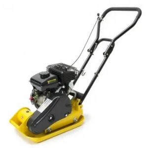 the Handy THLC29142 Petrol Plate Compactor against a white background