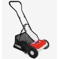 the Cobra HM381 manual mower against a white background