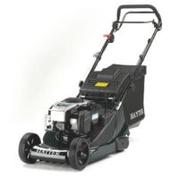 the HAYTER Harrier 41 VS Petrol Lawnmower against a white background