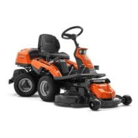 the HUSQVARNA R 216T AWD Ride-On Front Mower against a white background