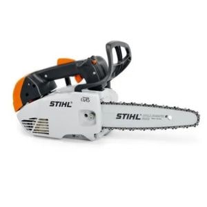the STIHL MS 151 TC-E Top Handle Petrol Chainsaw against a white background