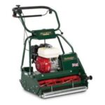 the Allett Buckingham 24H Petrol Cylinder Mower against a white background