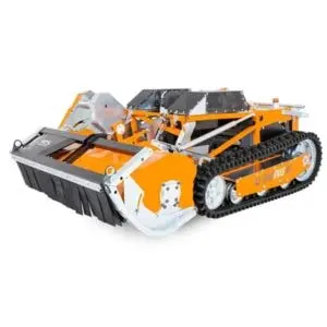 the AS-Motor AS 1000 OVIS RC Remote-Controlled Petrol Flail Mower against a white background