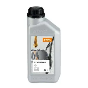 a 1-litre bottle of STIHL SynthPlus Chain Oil against a white background