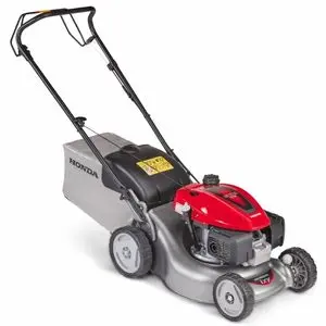the Honda Izy HRG 416 SK Petrol Lawn Mower against a white background