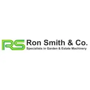 Ron Smith & Co's logo, consisting of the letters 'RS' in green, to the left of the words 'Ron Smith & Co Specialists in Garden & Estate Machinery'