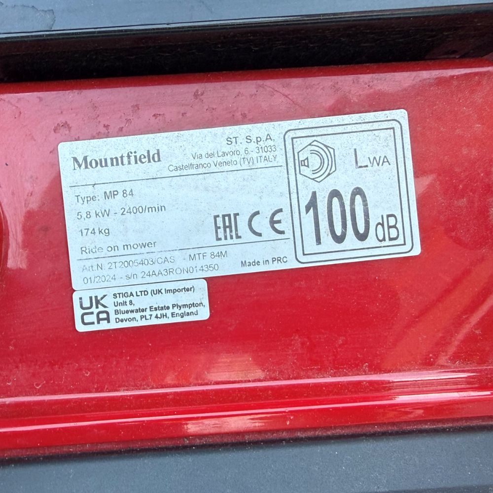 MOUNTFIELD MTF 84M Lawn Tractor (Secondhand) - Image 3