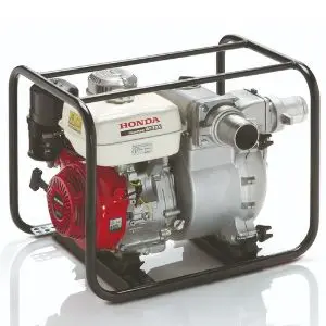 The Honda WT30 3 Inch Trash Pump against a white background.